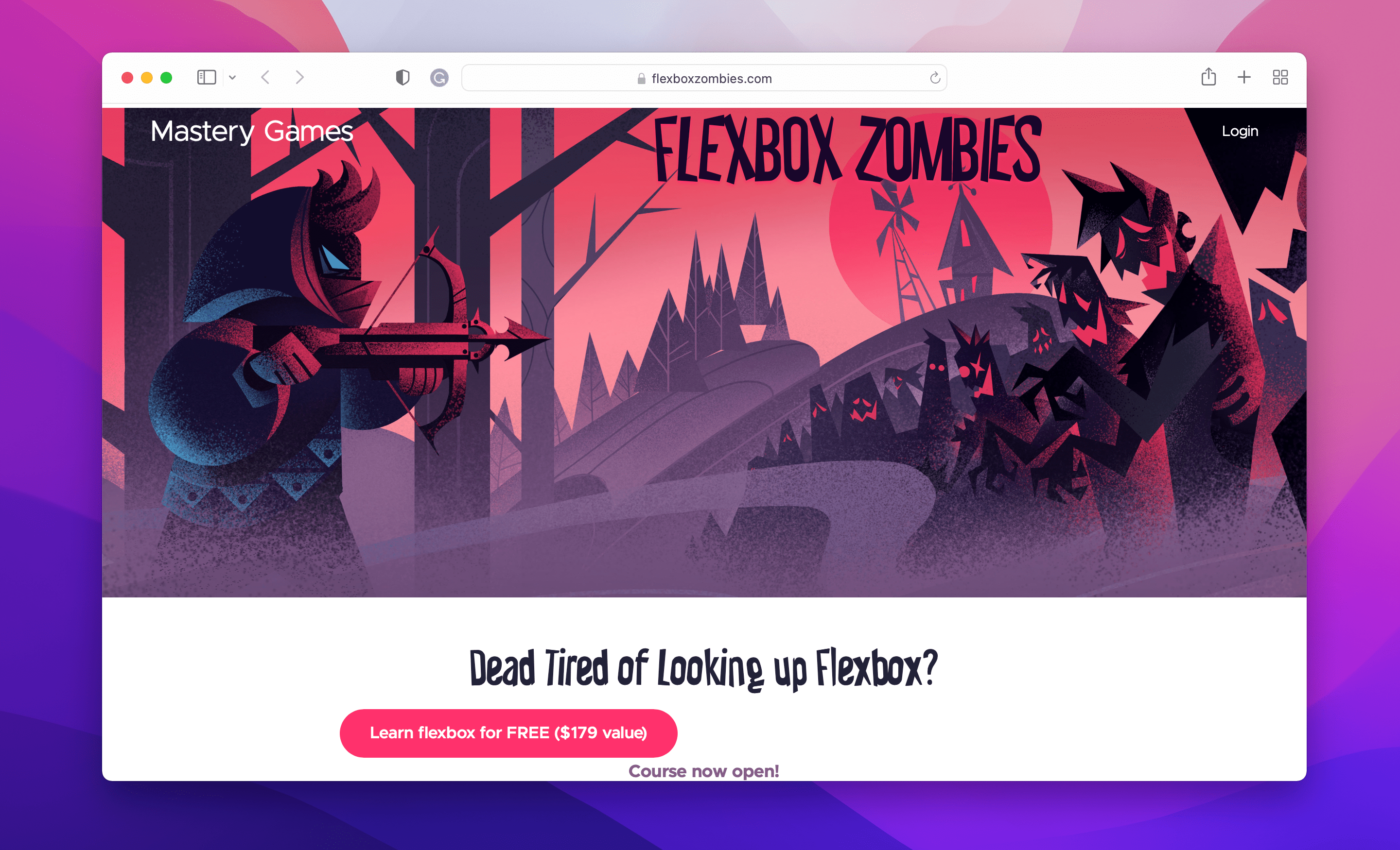 Flexbox Zombies web page