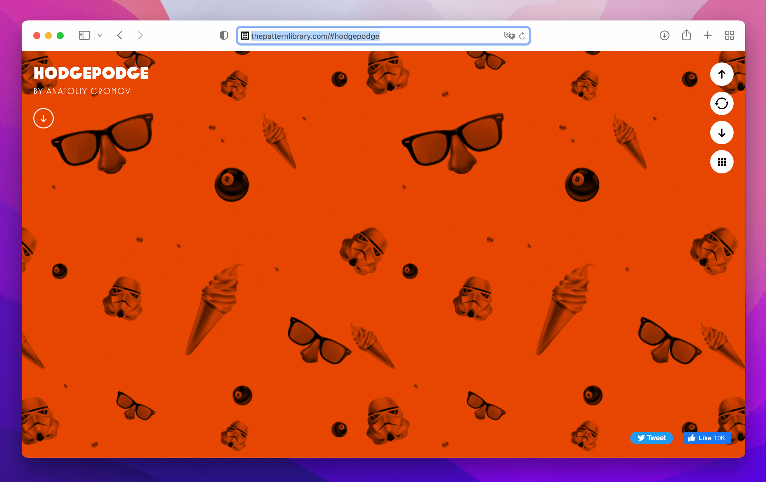 The Pattern library Example of bold pattern available on The Pattern Library website